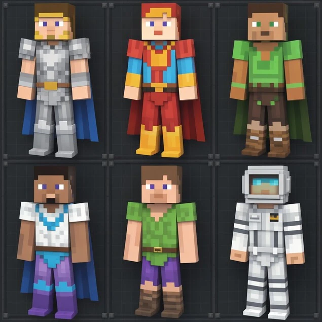 Minecraft zombie horde at night