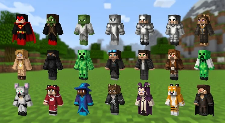 High-quality Minecraft skins design preview