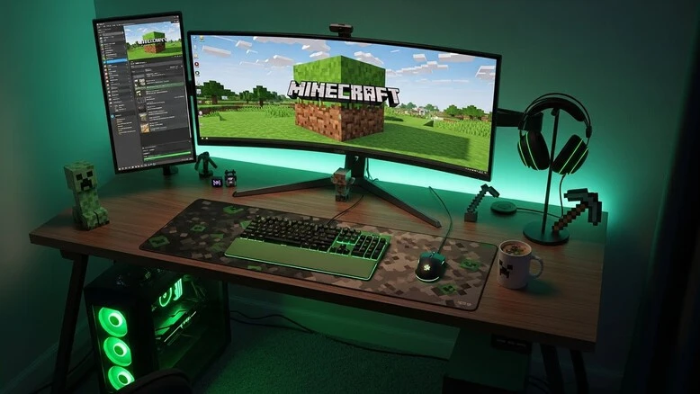 Minecraft download setup screen on desktop