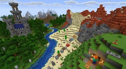 Minecraft Adventure Map featuring custom quests, puzzles, and story-based gameplay