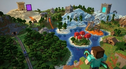 Minecraft Adventure Map featuring custom quests, puzzles, and story-based gameplay