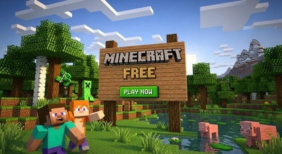 minecraft free official gameplay showing legal trial and browser version
