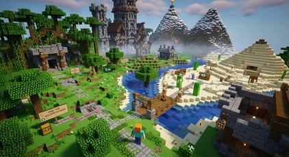 Minecraft Adventure Map featuring custom quests, puzzles, and story-based gameplay