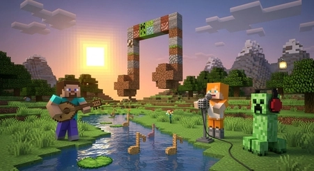 Minecraft soundtrack music playing during survival gameplay