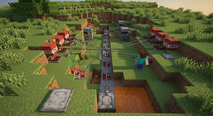 minecraft traps using redstone and simple trap designs for base defense in survival mode
