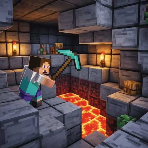 minecraft survival first night shelter and crafting table
