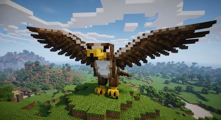 Handmade eagle craft for kids learning activity